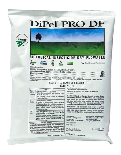 Insecticide - DiPel PRO DF Biological Insecticide OMRI Listed